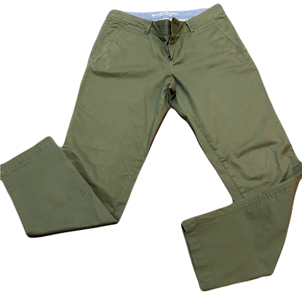 Banana Republic Straight Leg Pants Olive Green